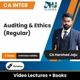 CA Inter (2023 Scheme) Auditing & Ethics (Regular) Video Lectures by CA Harshad Jaju (Pendrive, Unlimited Validity, 2 Times)